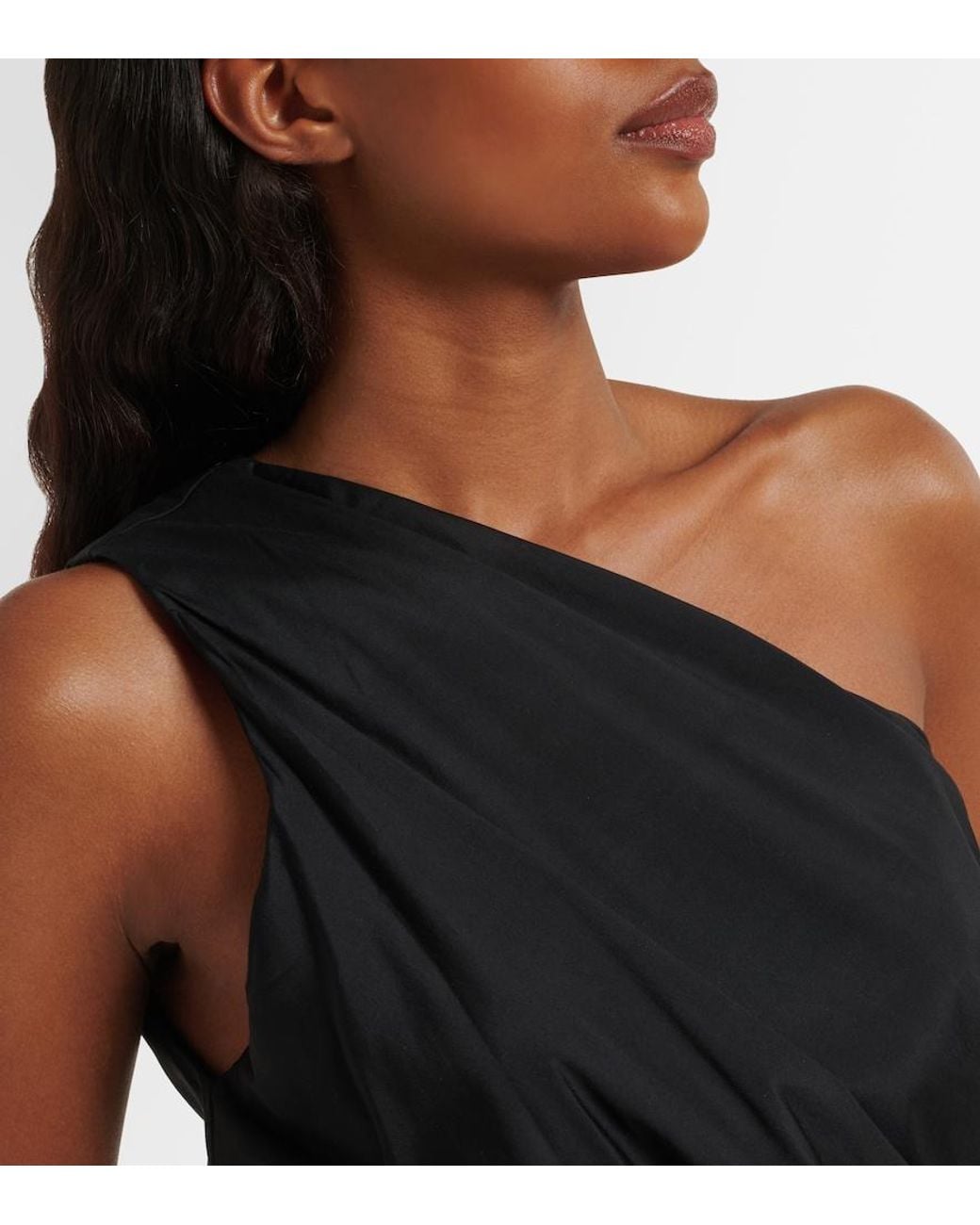 ViX Blue Zoe One-Shoulder Crop Top
