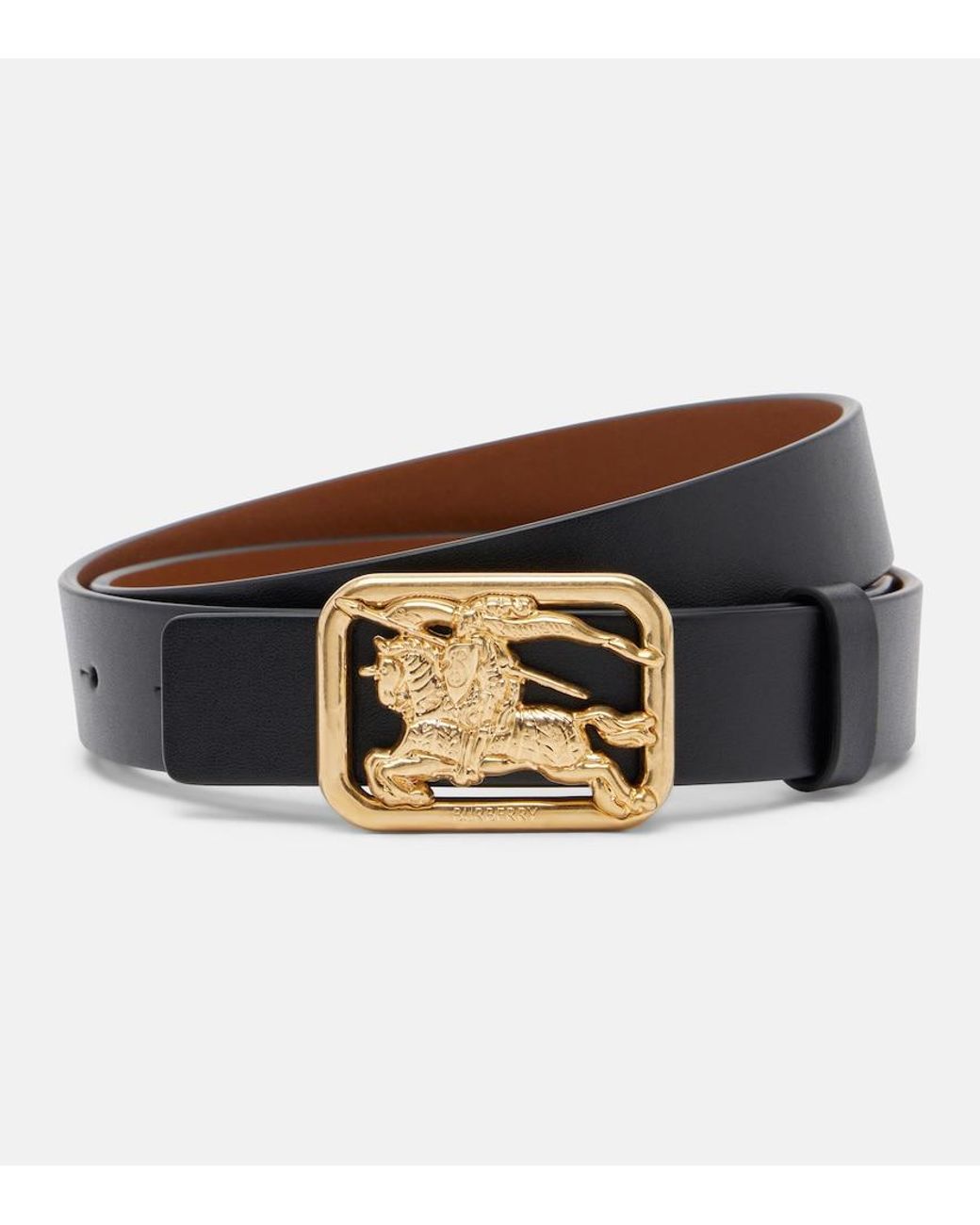 Burberry Black Ekd Leather Belt