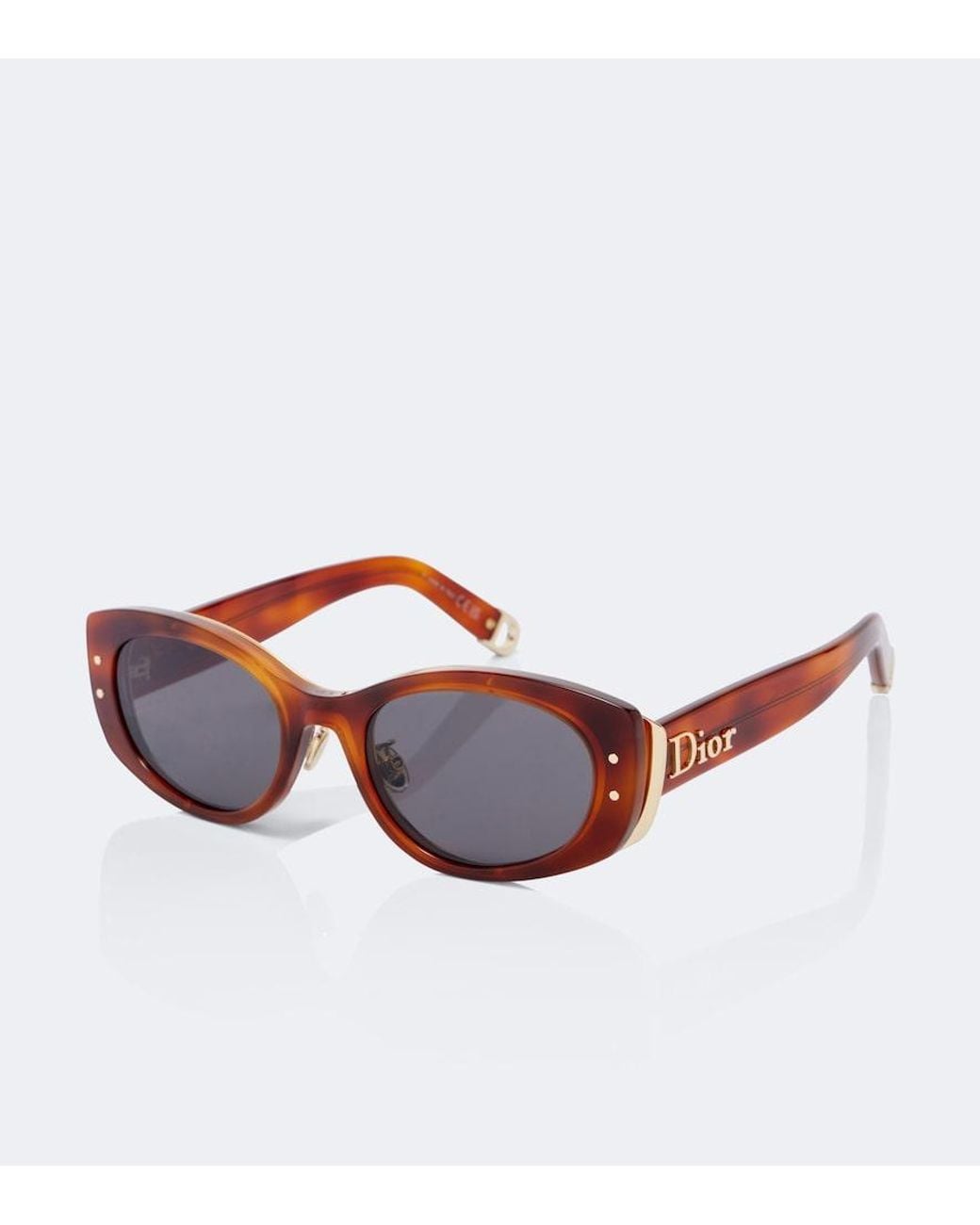 Dior Brown New Dior B1U Oval Sunglasses