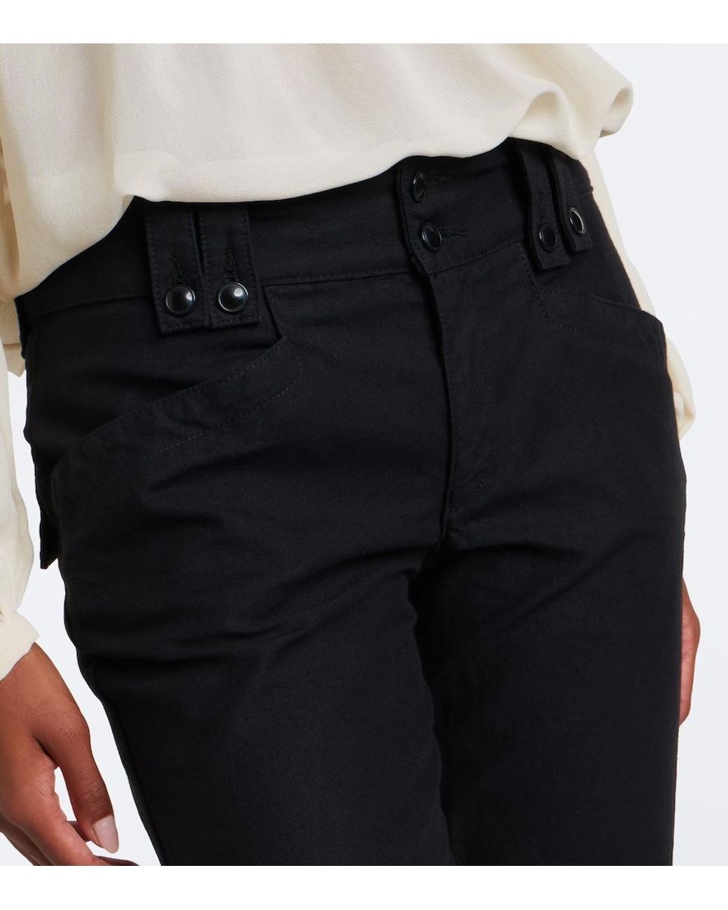 Isabel Marant Black Berna Capri Jeans