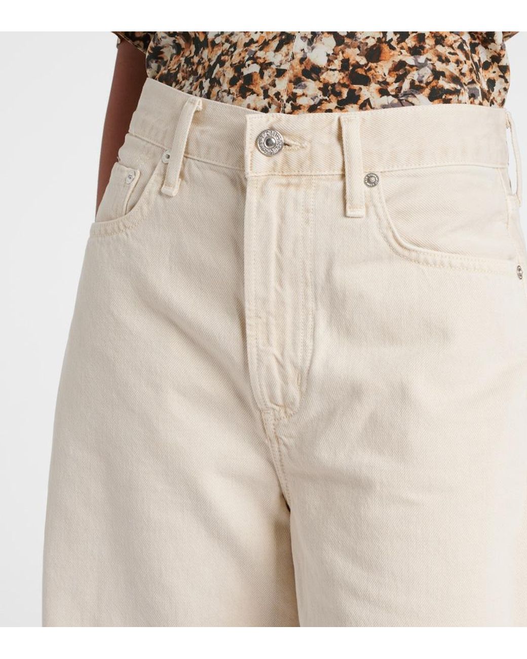 Citizens of Humanity Natural Miro High-Rise Barrel-Leg Jeans