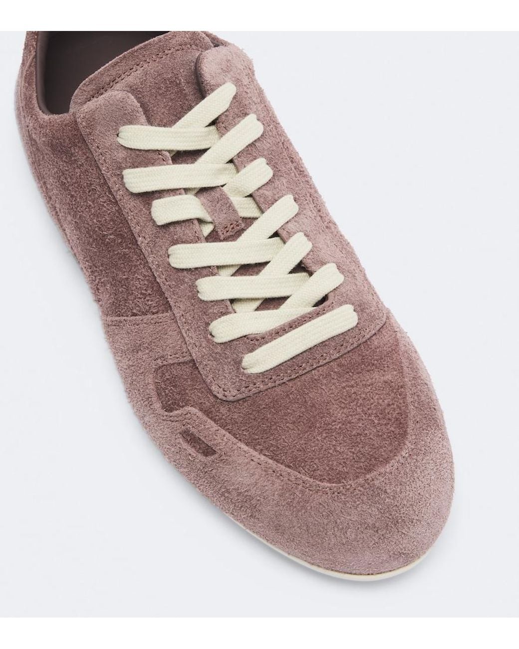 Rick Owens Pink Minimal Suede Sneakers