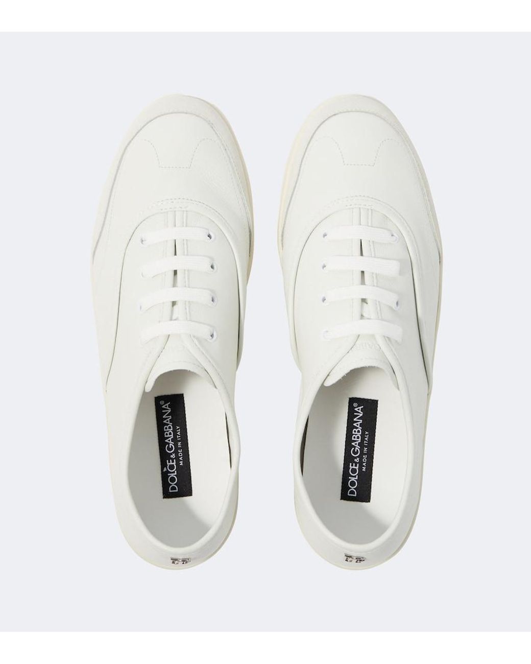 Dolce & Gabbana White Dolce & Gabbana Dolce & Gabbana Leather Sneakers for men