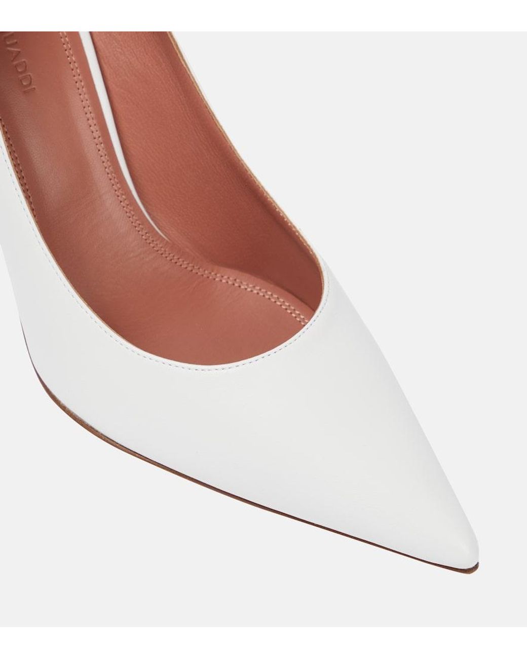 AMINA MUADDI White Ami Leather Pumps