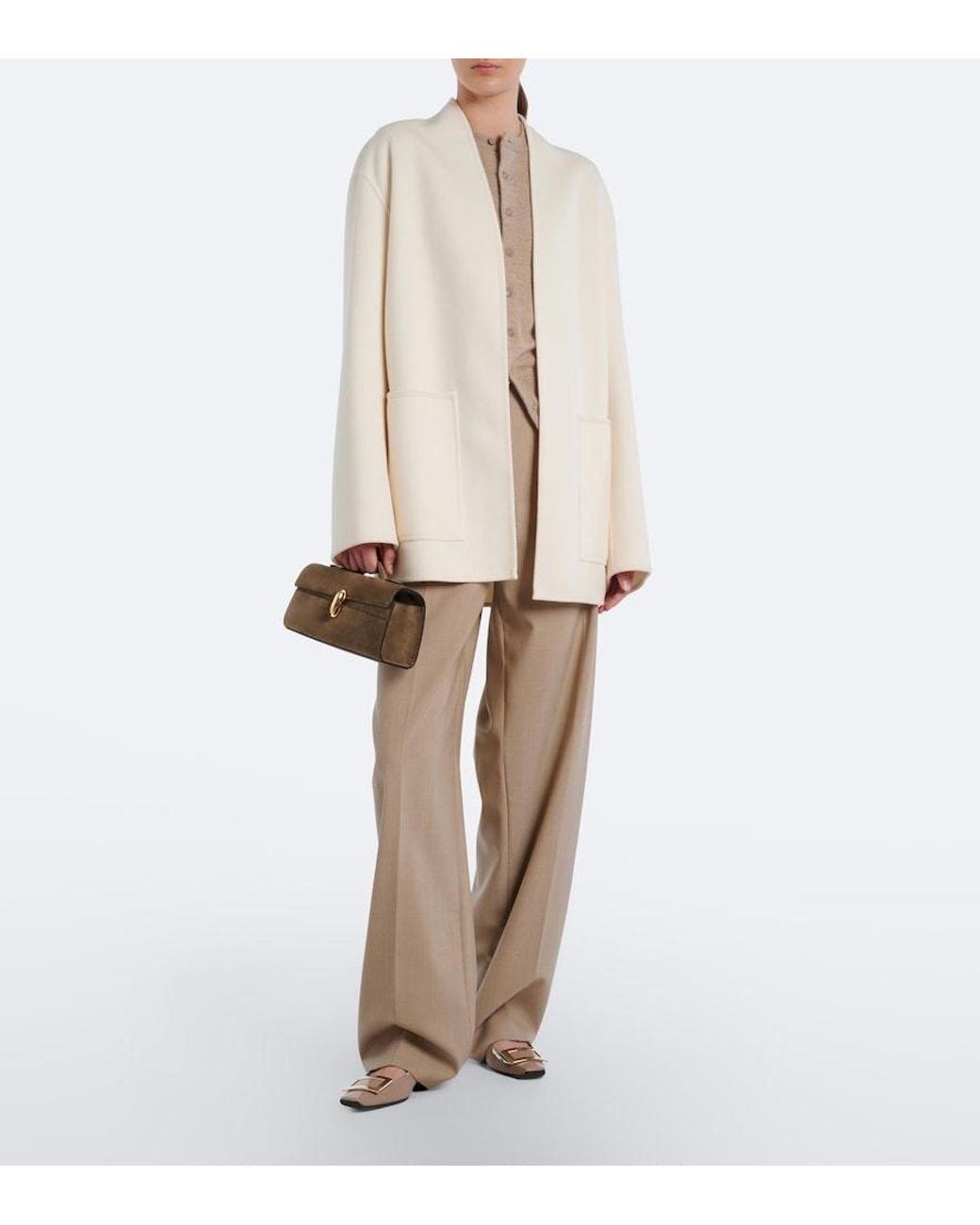 Roger Vivier Brown Patent Leather Ballet Flats