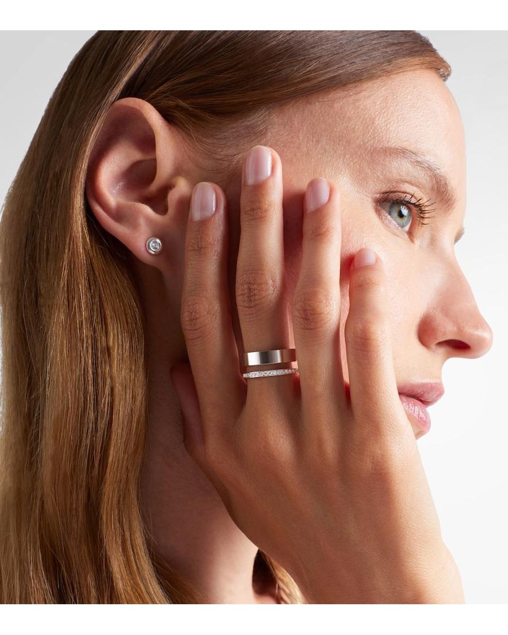 Repossi White Berbere 18Kt Ring With Diamonds