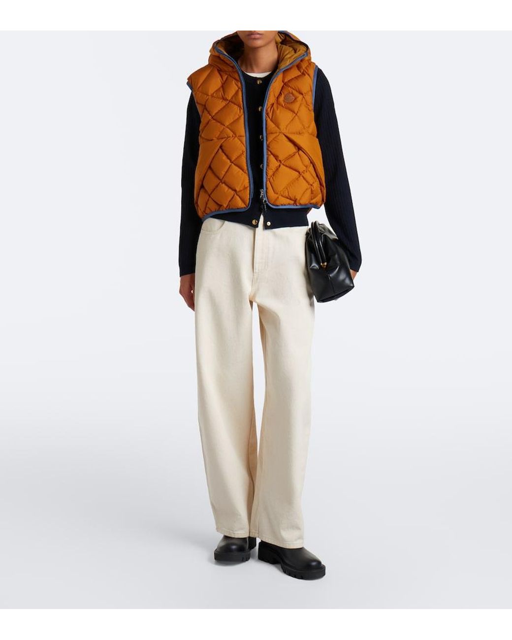 Moncler Brown Armella Down Vest