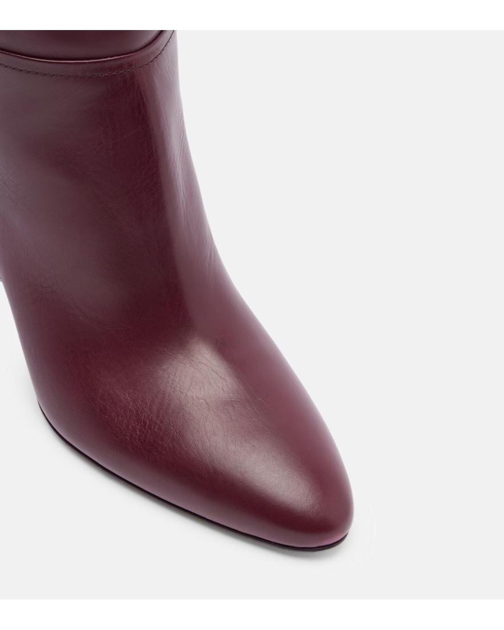 Paris Texas Purple Lavinia 75 Leather Knee-High Boots