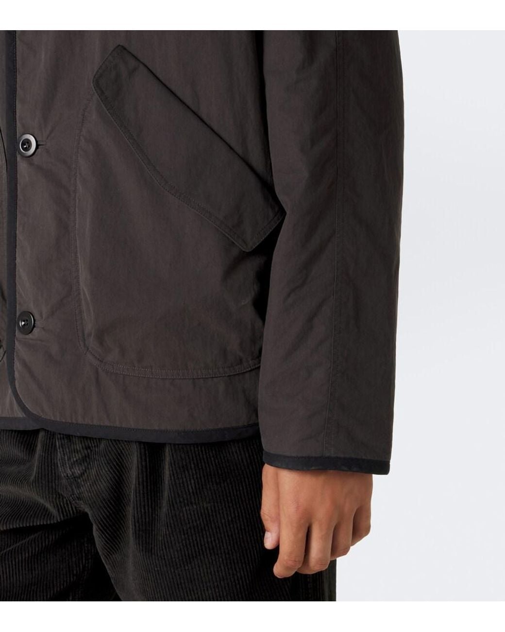 The Row Black Tobias Cotton-Blend Jacket for men