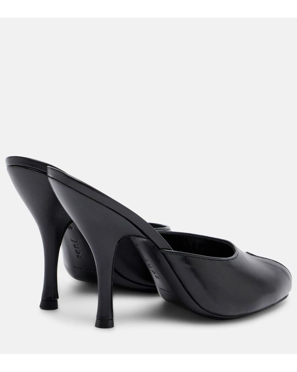 Jude Date Leather Mules in Black | Lyst