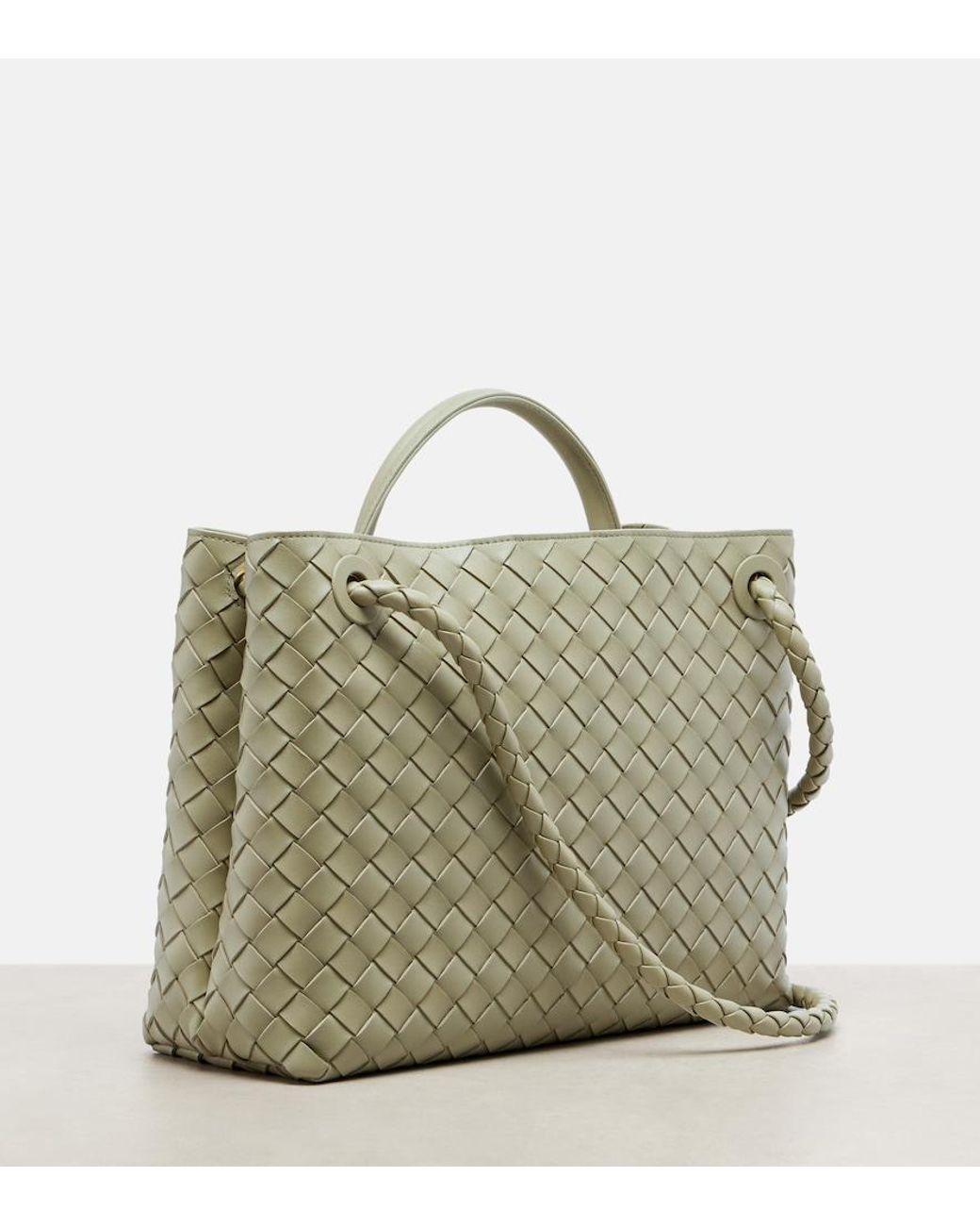 Bottega Veneta Metallic Tote Bag Andiamo Medium Aus Leder