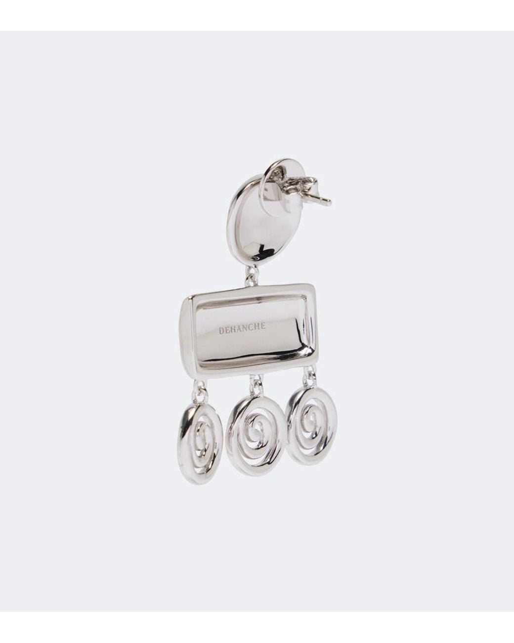 DEHANCHE Metallic Koru Drop Earrings