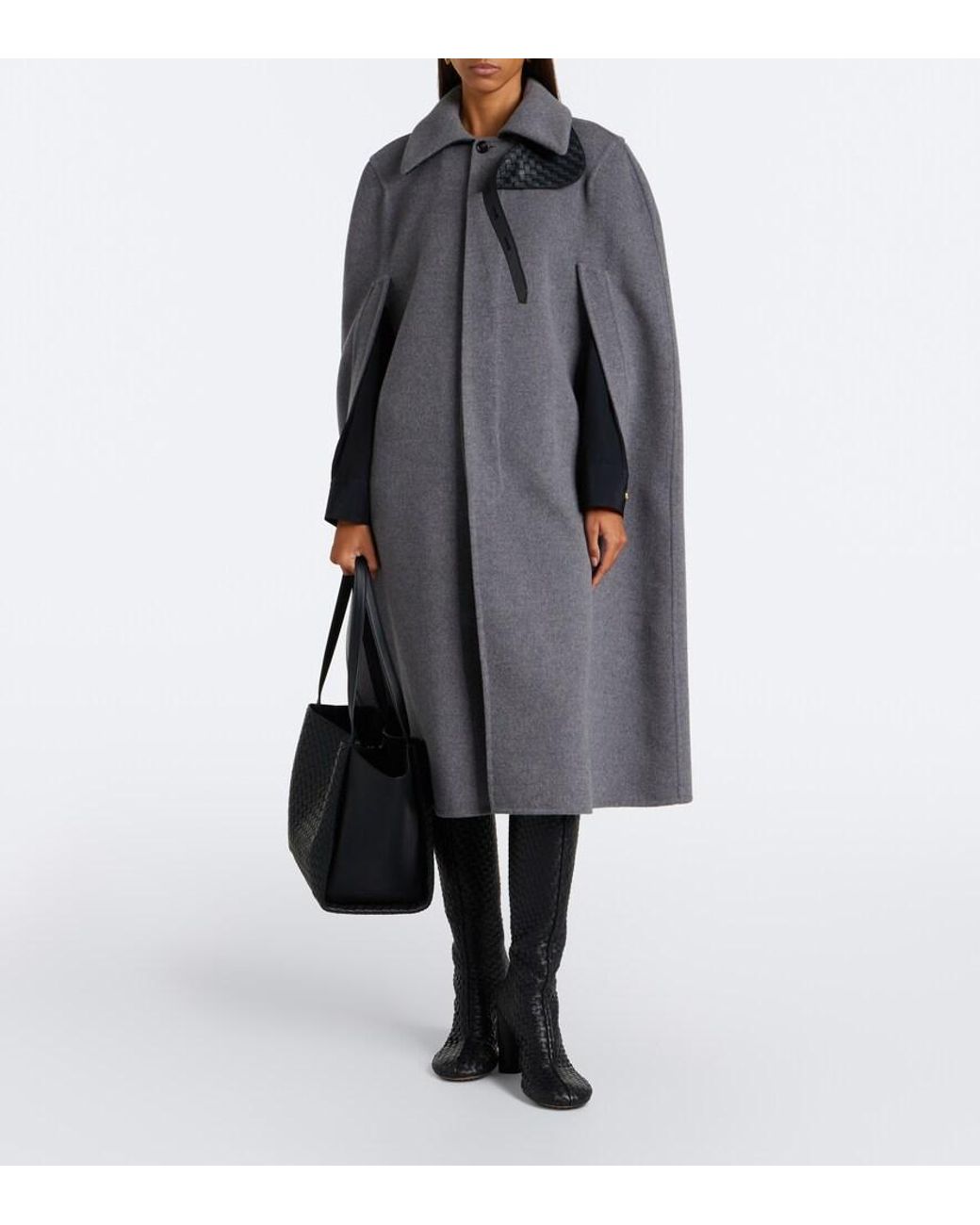 Bottega Veneta Black Corso Intrecciato Leather Tote Bag