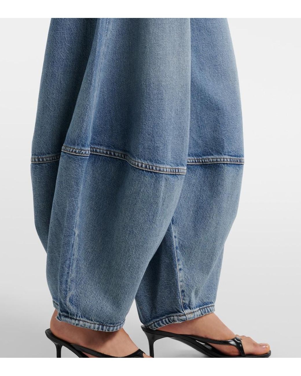 Agolde Blue Lantern Barrel-Leg Jeans