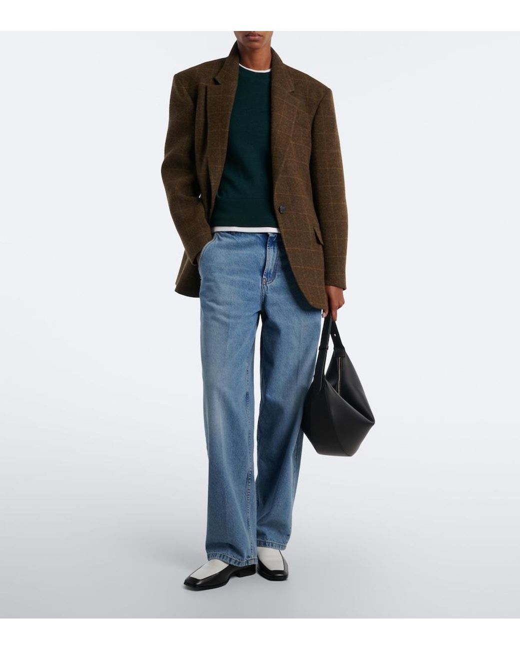 AMI Green Ami De Coeur Virgin Wool Sweater
