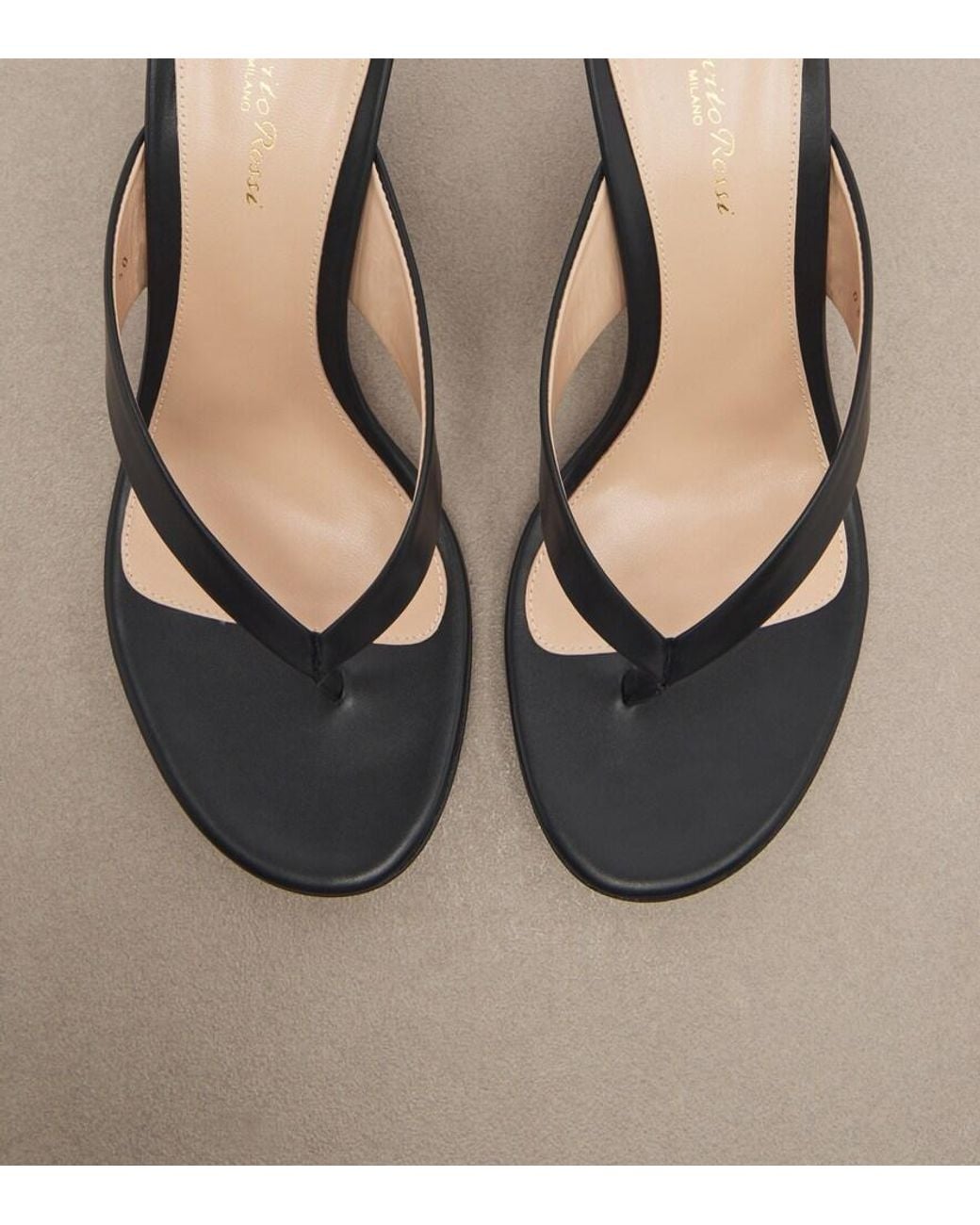 Gianvito Rossi Black Sandalen Sofia Aus Leder