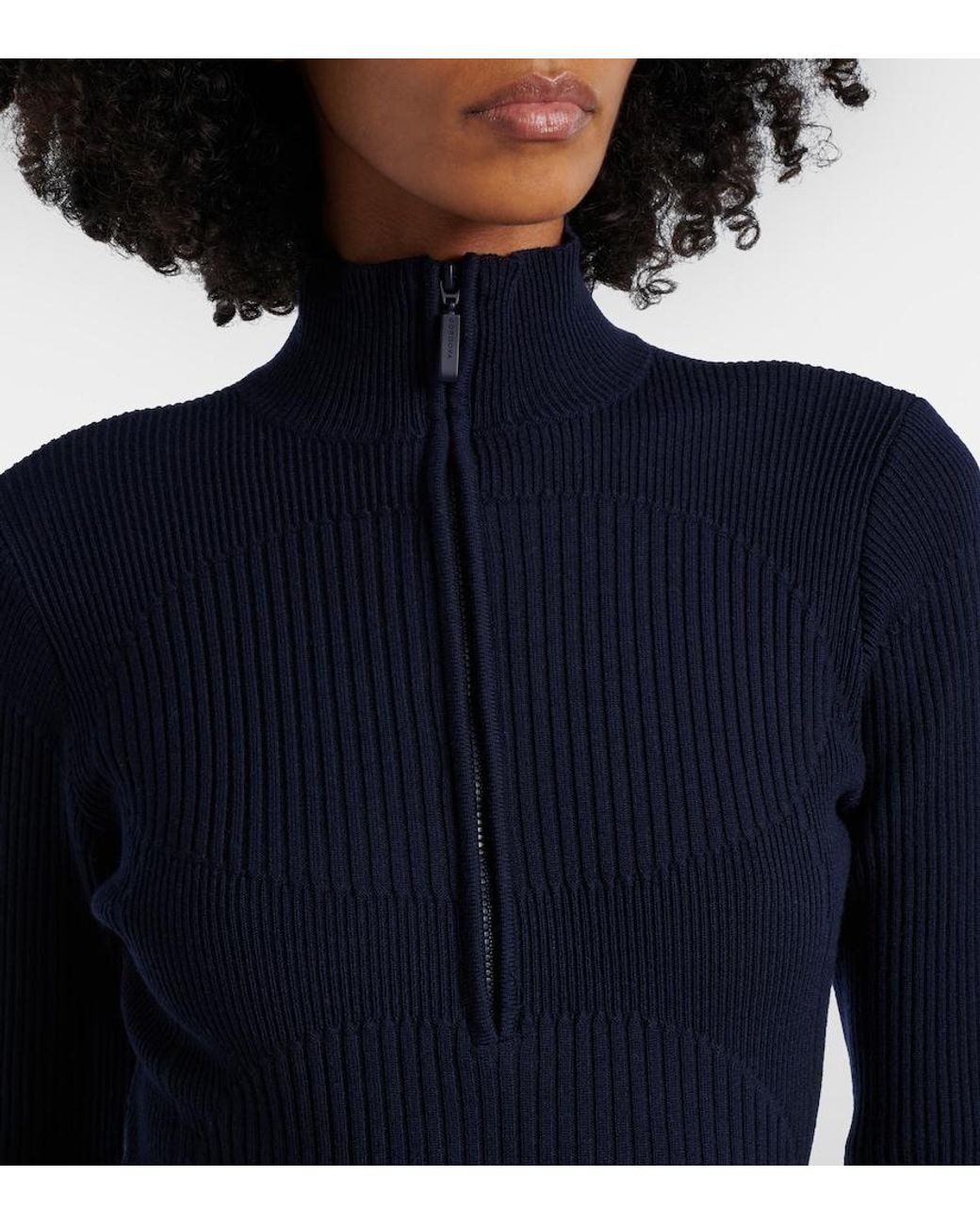 CORDOVA Blue Butte Ribbed-Knit Wool Ski Bodysuit