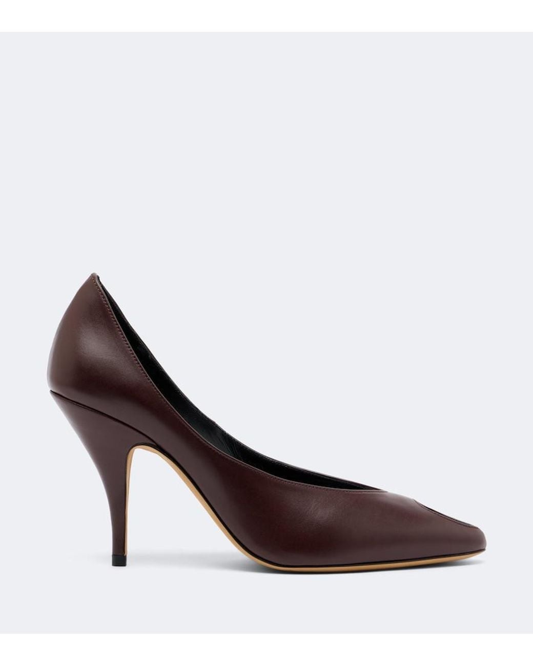 Jude Brown Icon Leather Peep-Toe Pumps