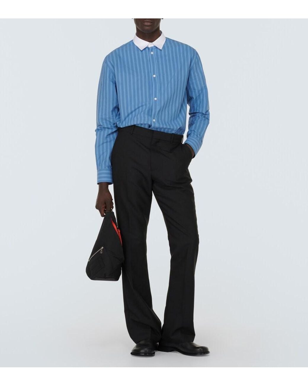 Loewe Black Campo Leather Derby Shoes for men