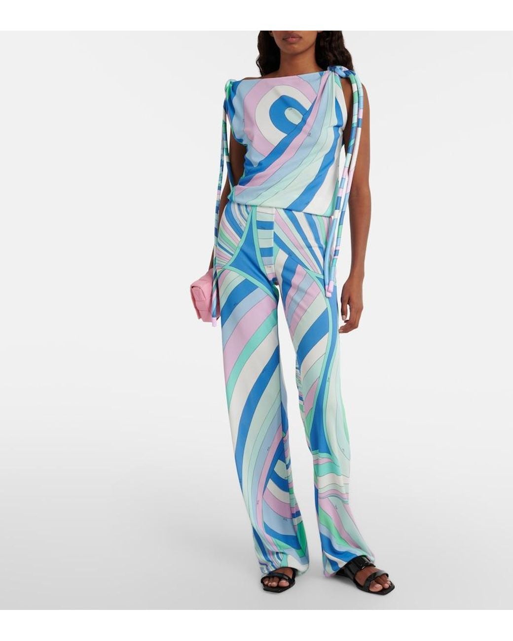Emilio Pucci Blue Iride Top