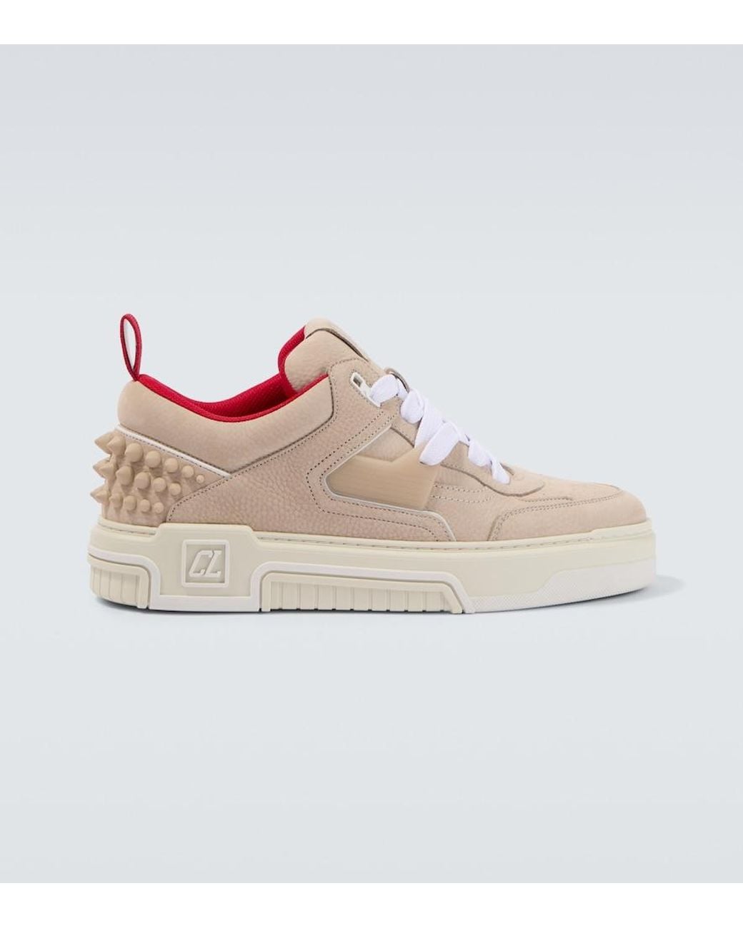 Christian Louboutin Natural Astroloubi Leather Sneakers for men