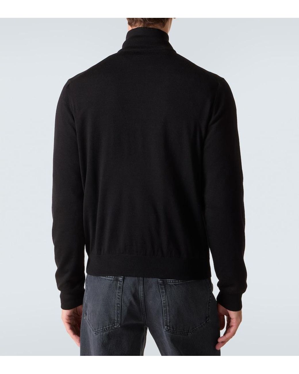 Prada Black Reversible Virgin Wool And Re-Nylon Jacket for men