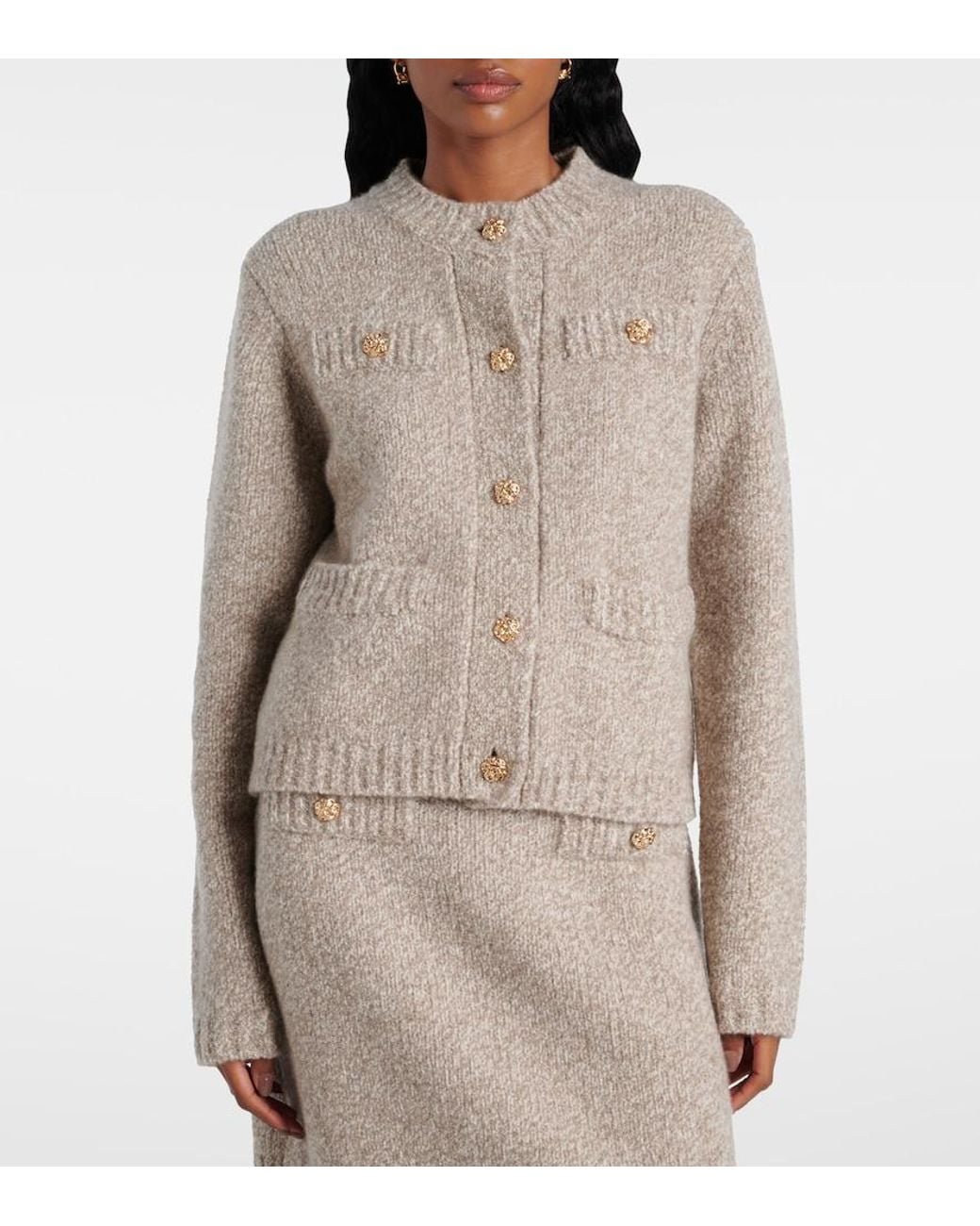 Jardin Des Orangers Natural Cashmere-Blend Cardigan