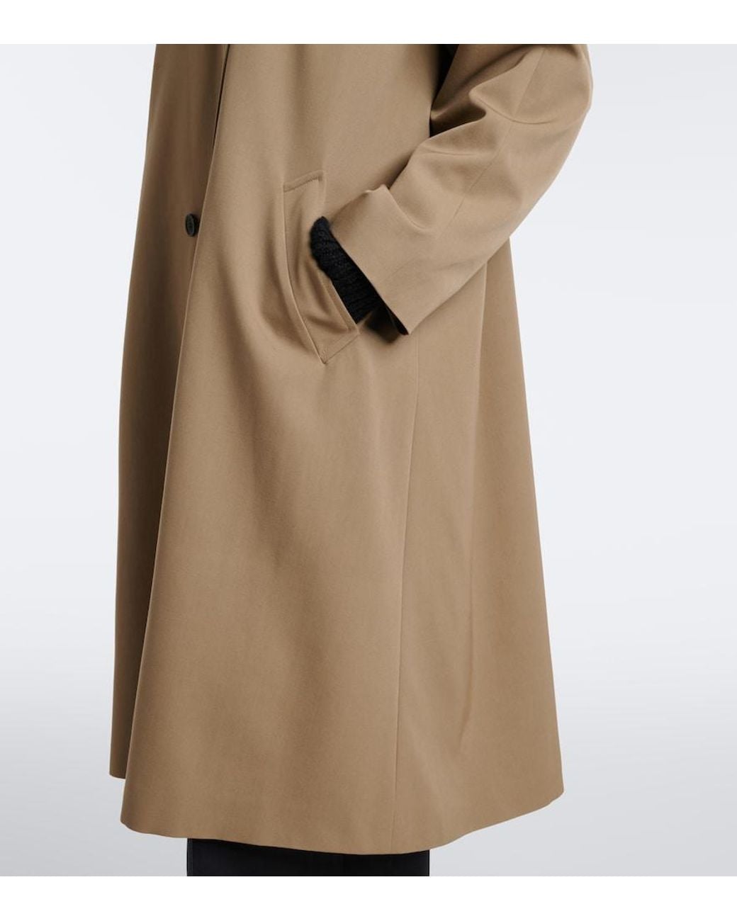 The Row Natural Emma Double-Breasted Wool Coat