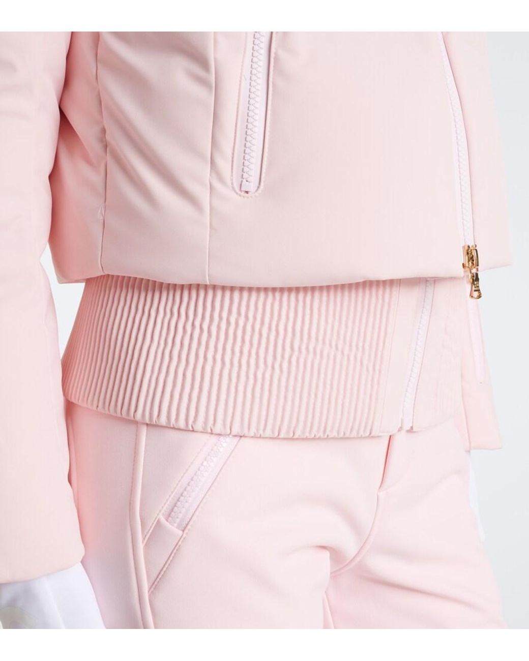 Bogner Pink Hooded Down Ski Jacket
