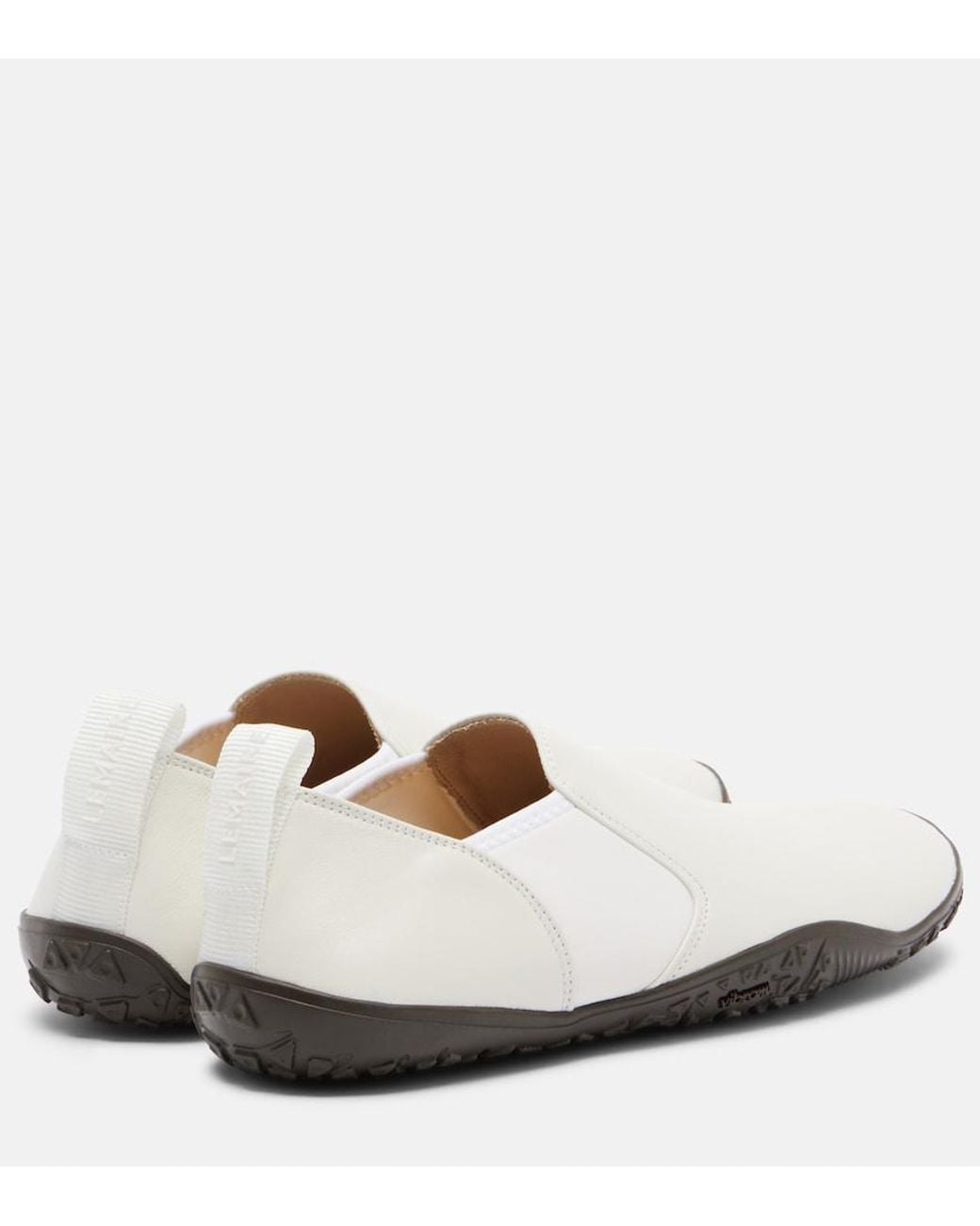 Lemaire White Glove Leather Slip-On Sneakers