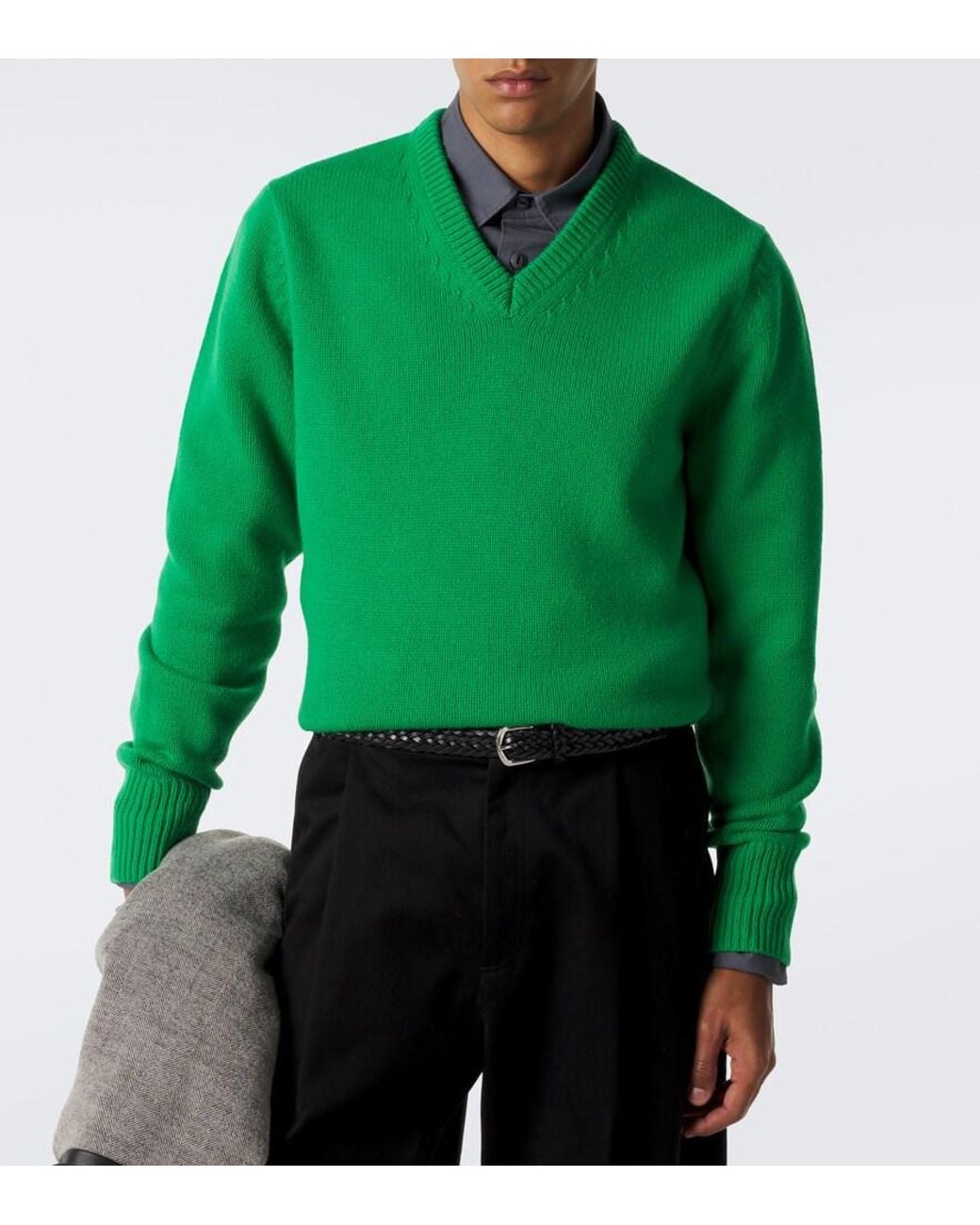 Studio Nicholson Green Miska Wool Sweater for men