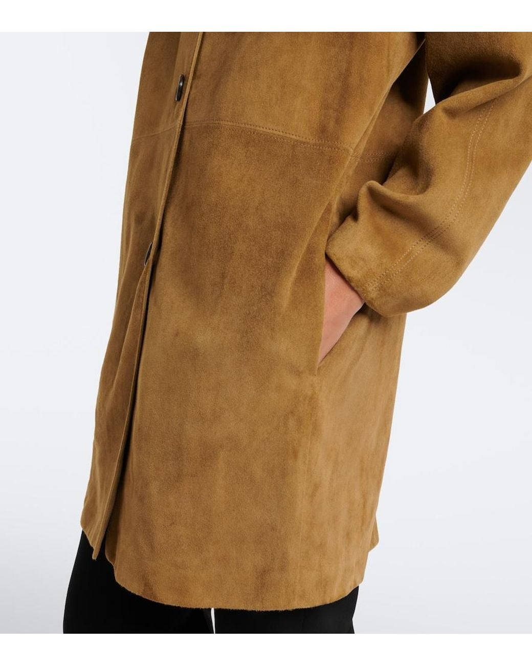 The Row Natural Damir Suede Coat