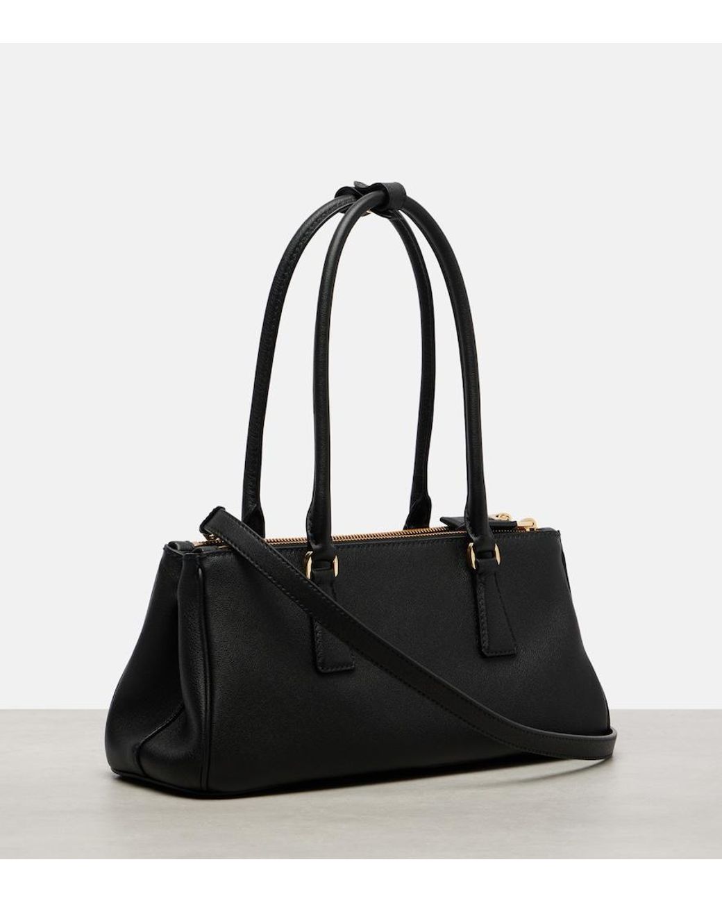 Prada Black Galleria Medium Leather Tote Bag