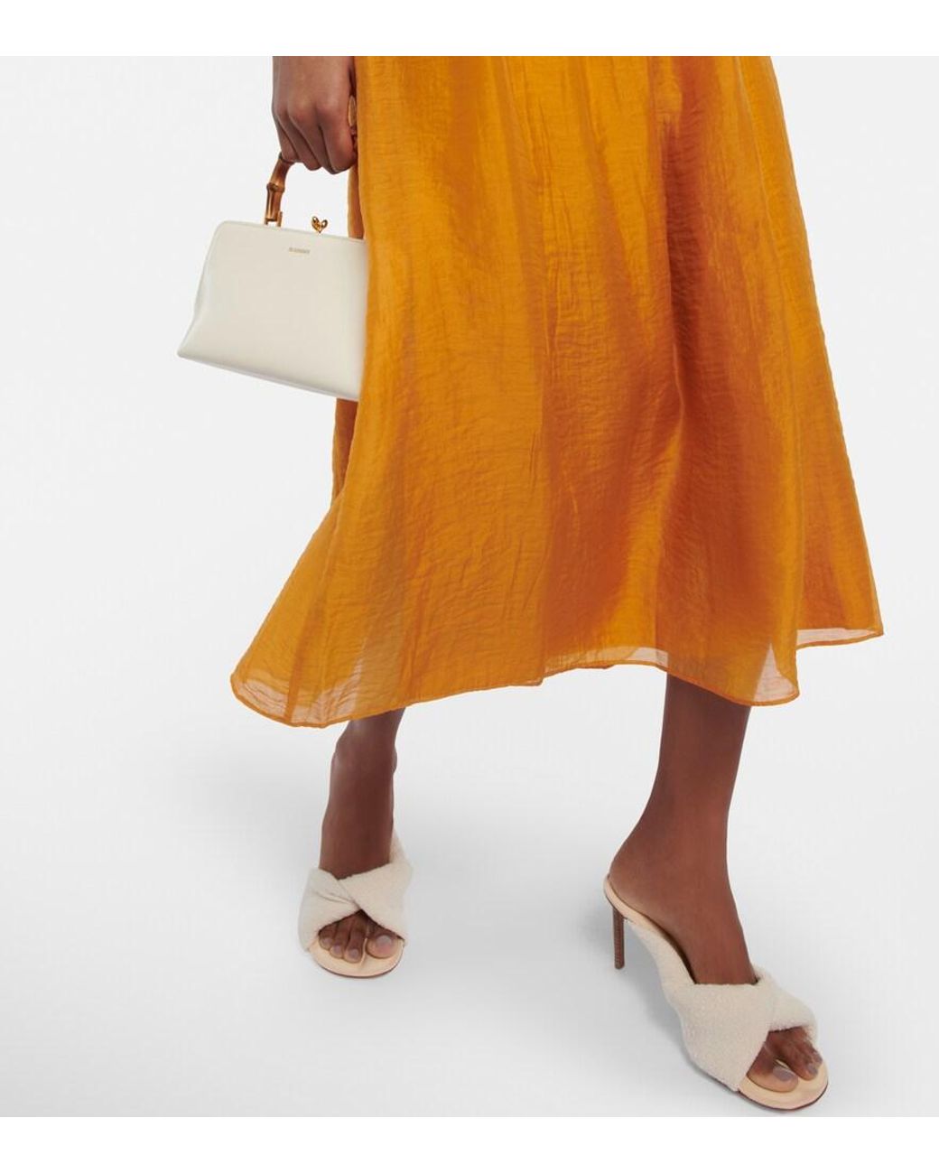 Vince Orange High-Rise-Midirock