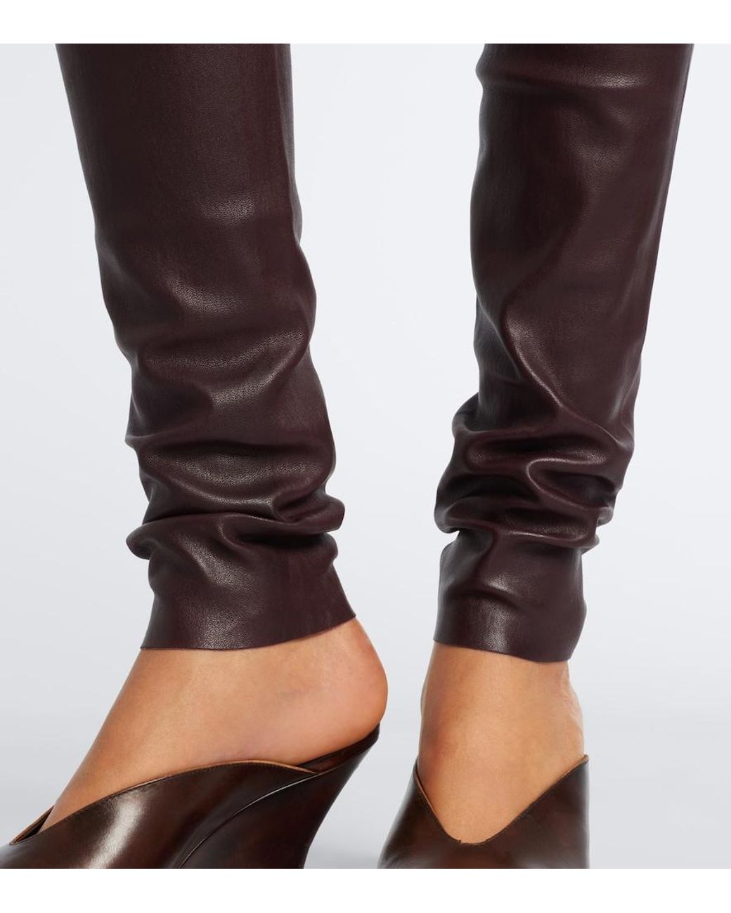 Stouls Purple Carolyn Leather Leggings
