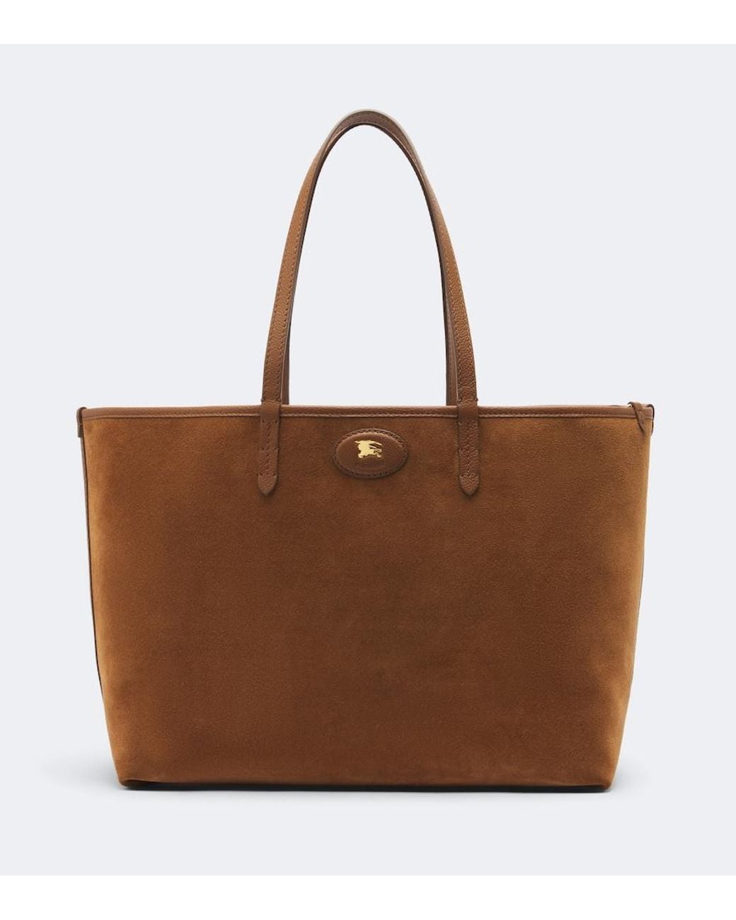 Burberry Brown Bloomsbury Medium Reversible Suede Tote Bag