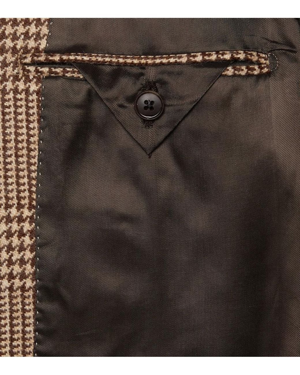 Saman Amel Blazer Aus Alpakawolle in Brown für Herren