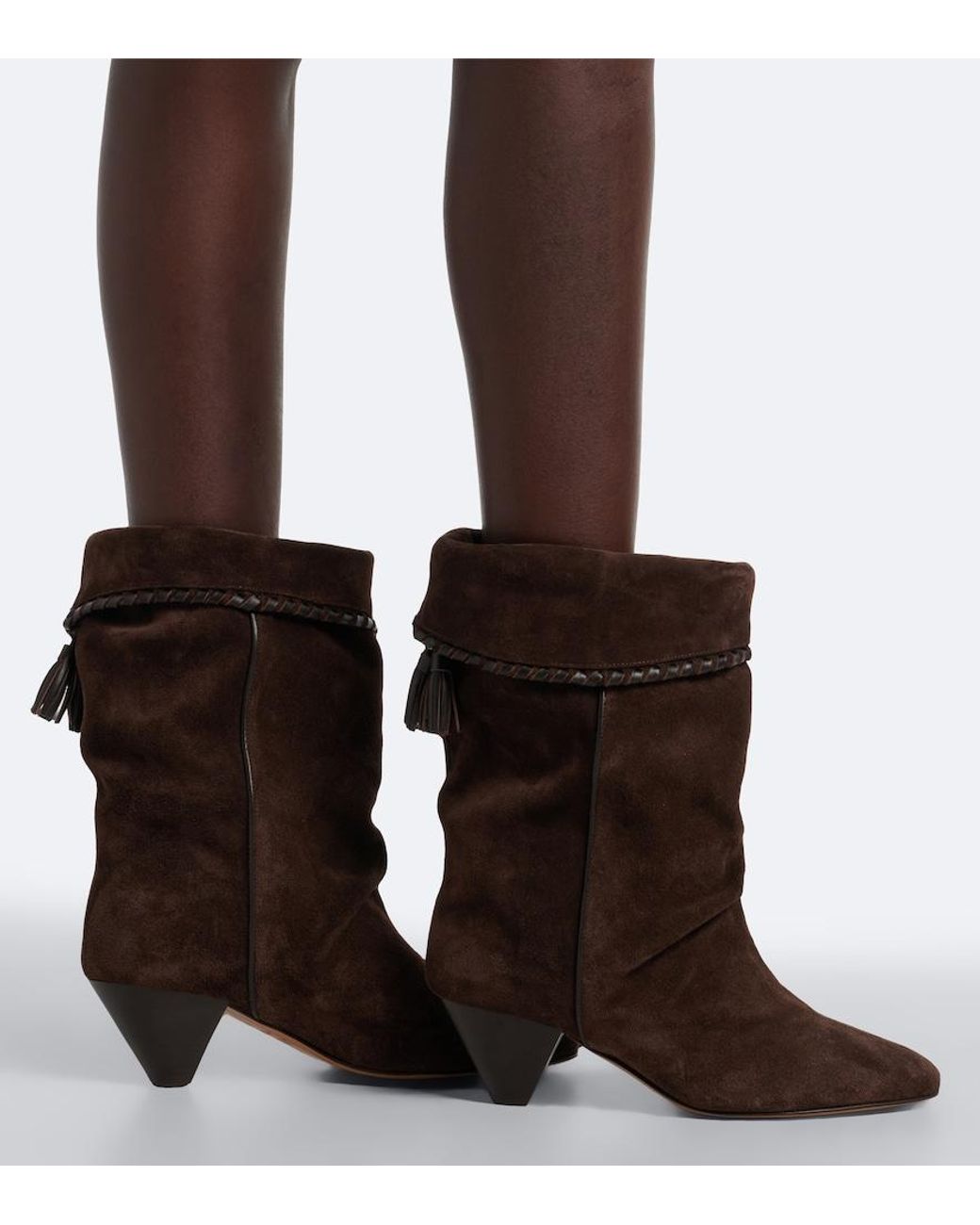 Isabel Marant Brown Dalby Suede Ankle Boots