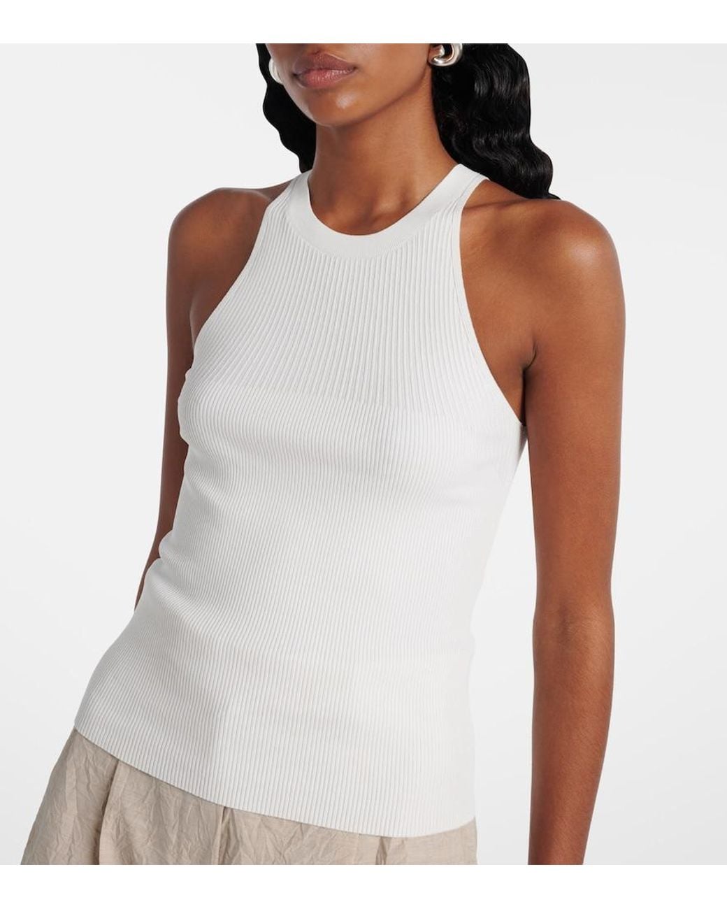 Max Mara White Tenda Tank Top
