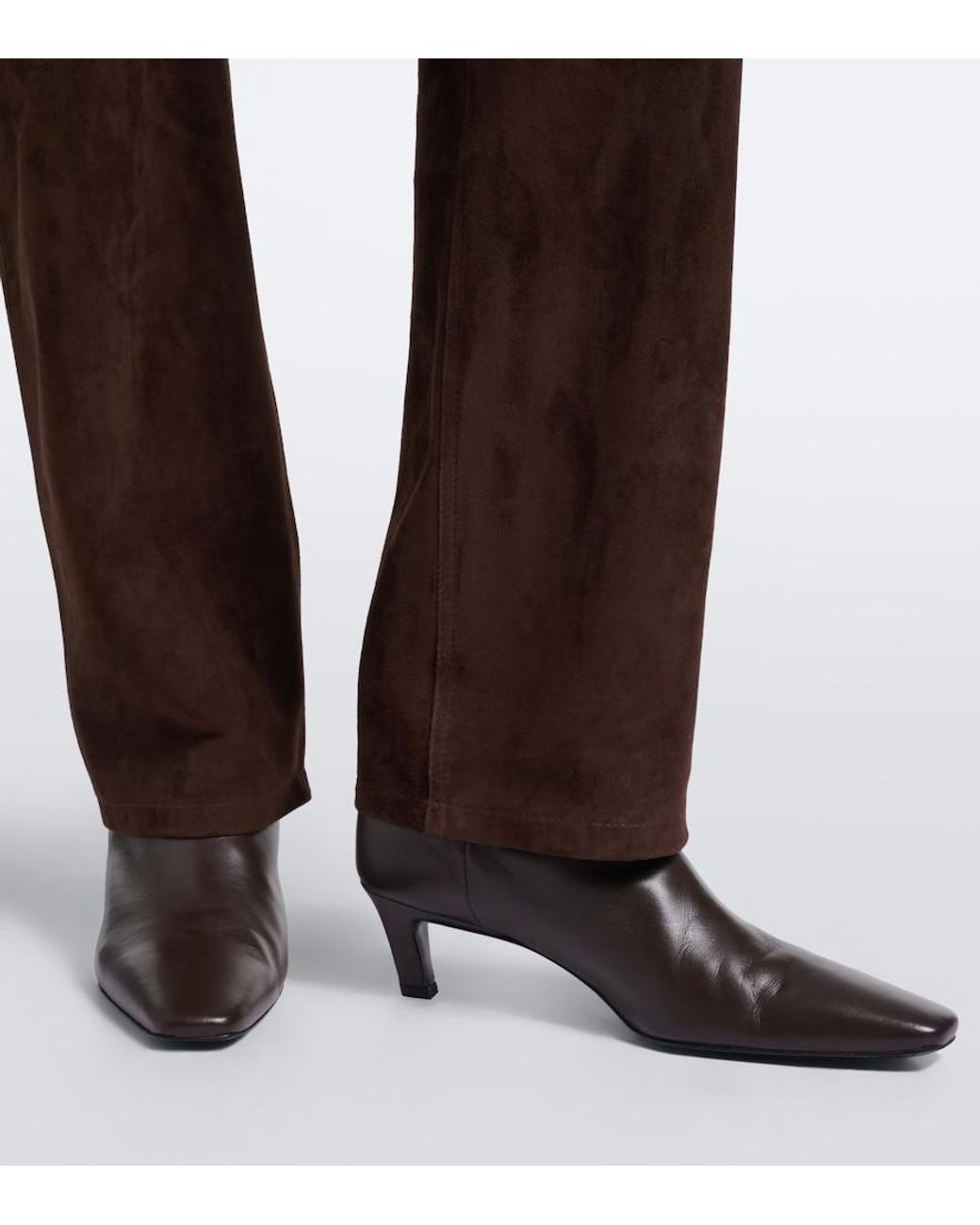 Arma Brown Suede Straight Pants