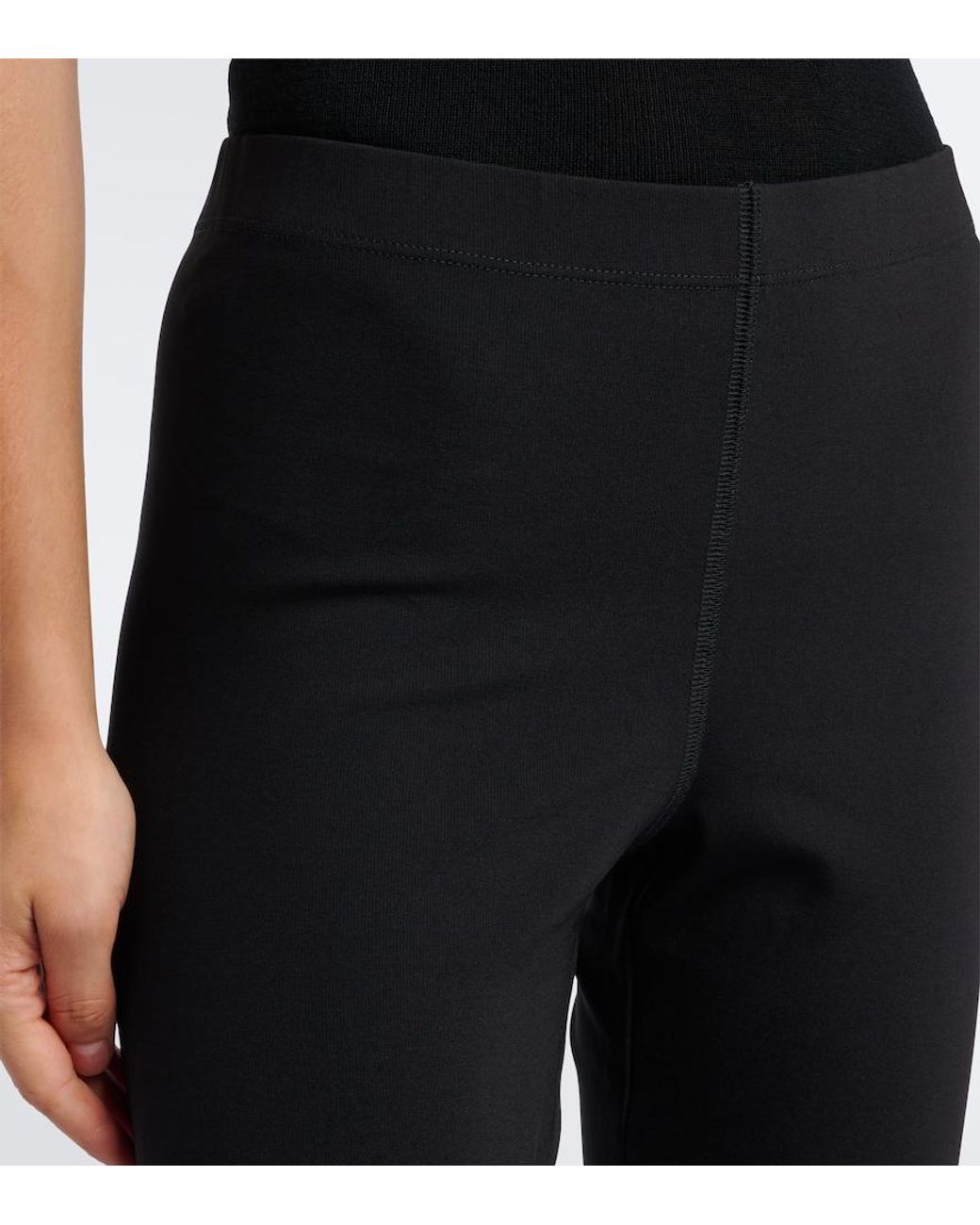 Sportmax Black Jersey Leggings