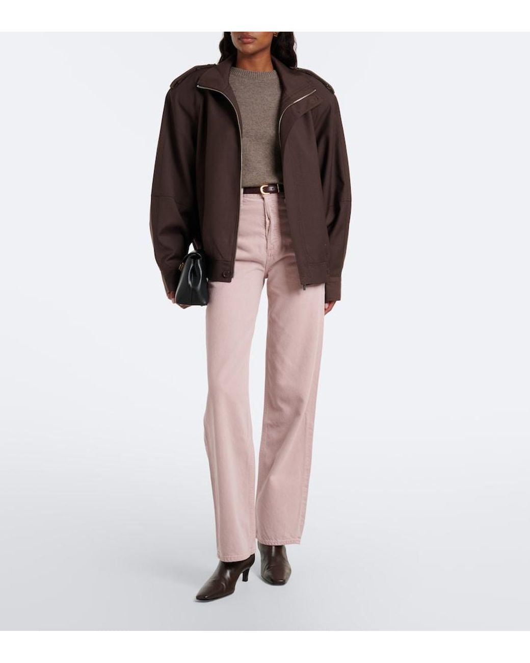 Agolde Pink Ren Wide-Leg Jeans