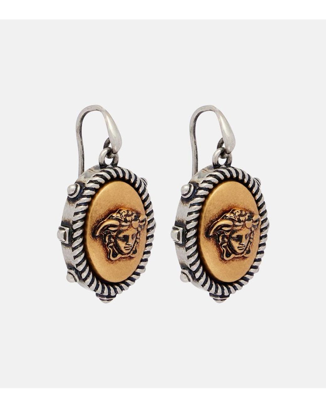 Versace Metallic Tivoli Medusa Earrings