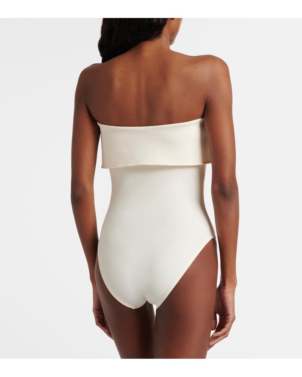 Karla Colletto Natural Billie Colorblocked Swimsuit