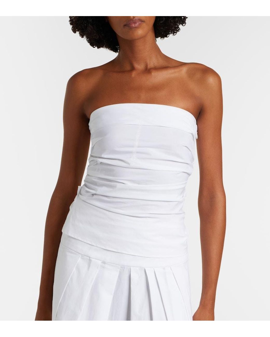 Proenza Schouler White Label Maisy Cotton-Blend Tube Top
