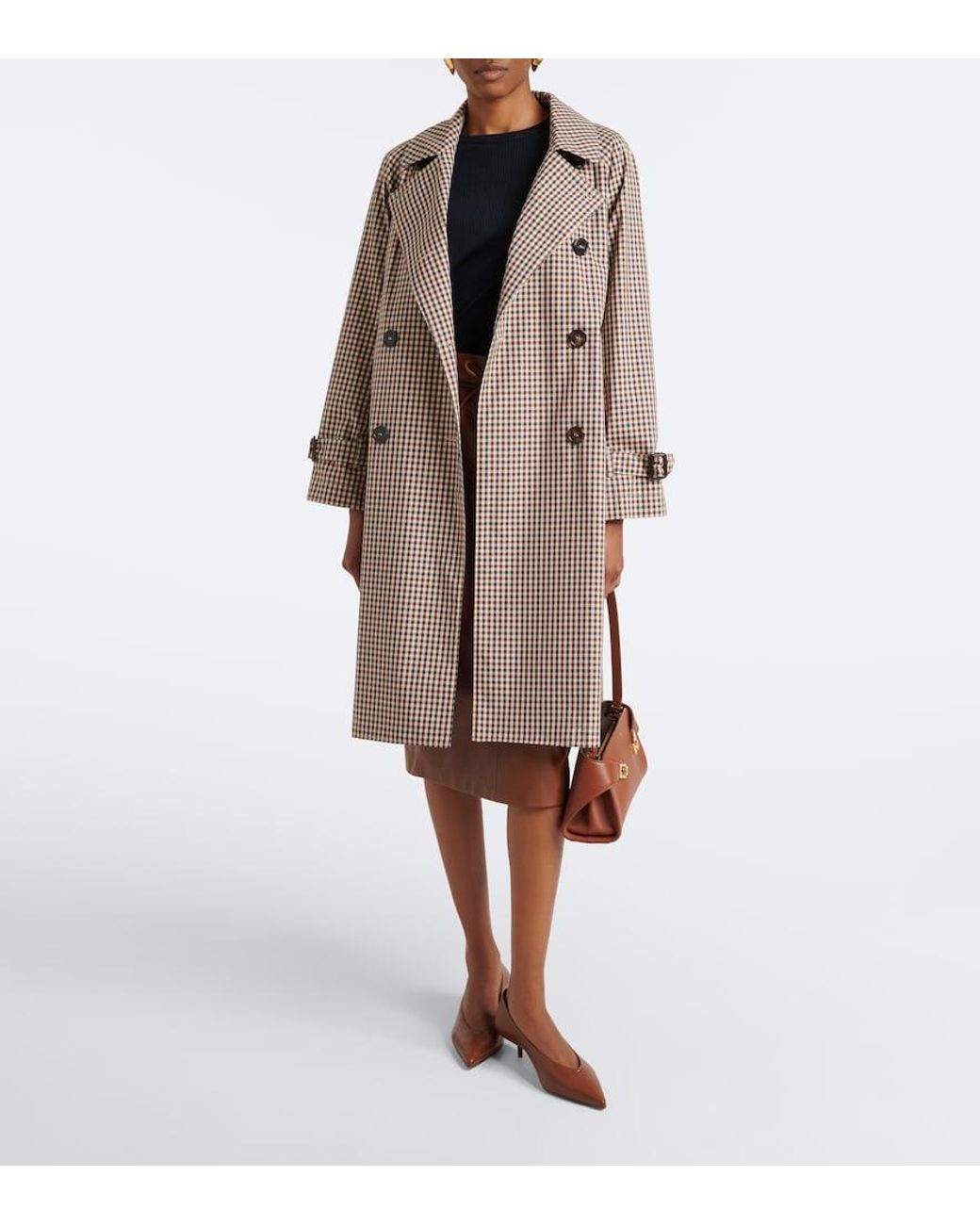 Max Mara Brown Leather Pumps
