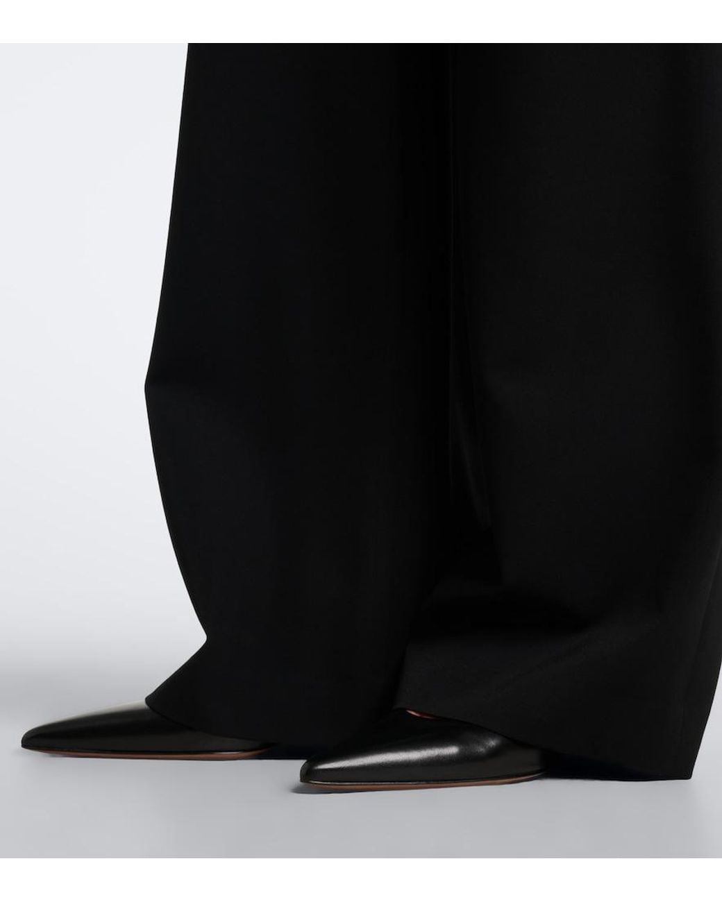 The Row Black Lili Leather Pumps