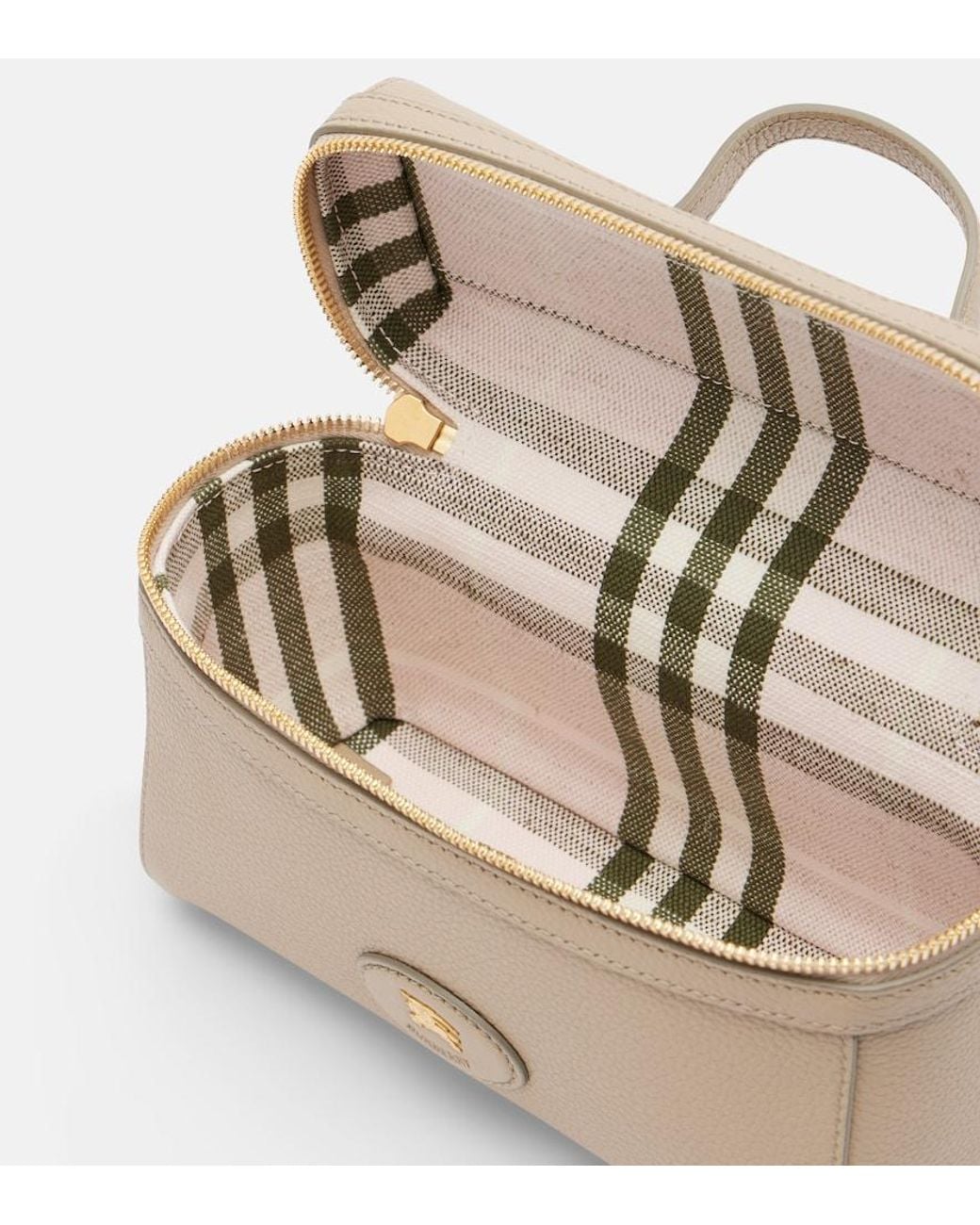 Burberry Natural Bloomsbury Leather Vanity Bag