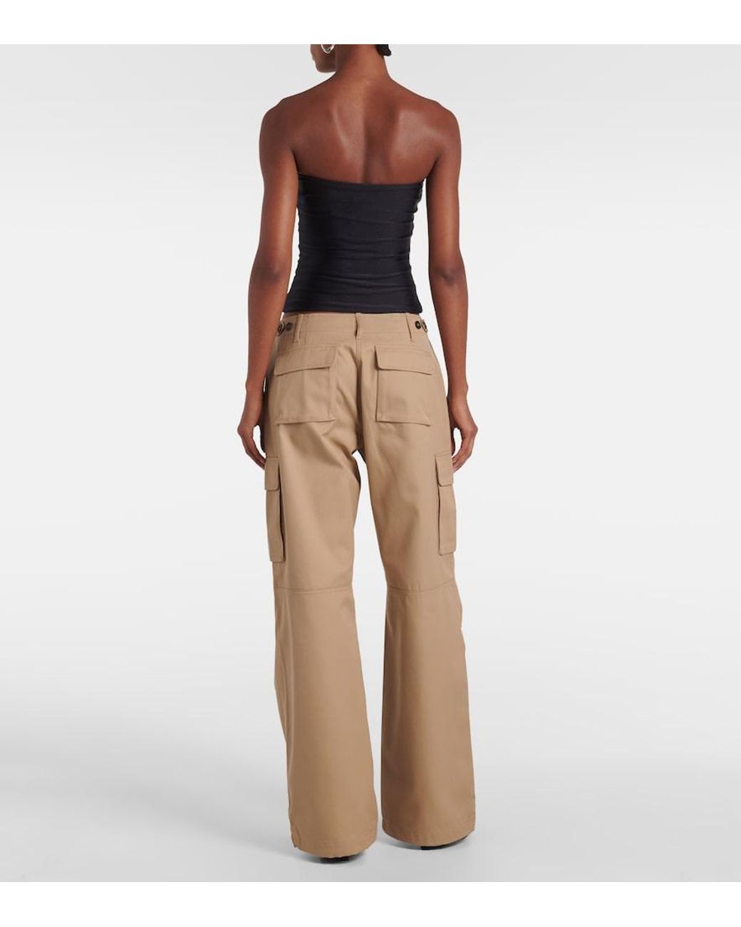Coperni Natural Cotton Cargo Pants