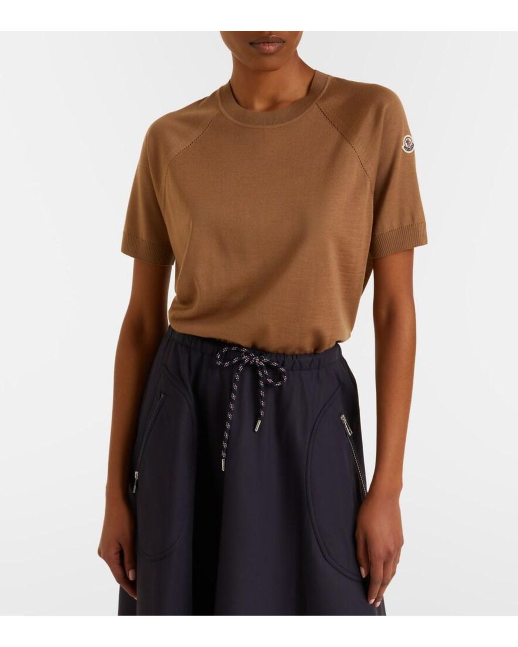 Moncler Brown Virgin Wool Sweater